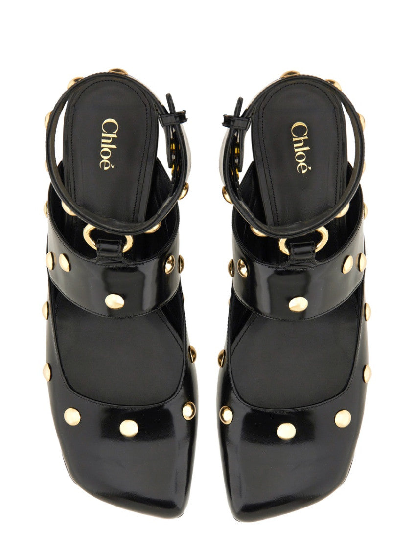 Black Studded Sandals 5