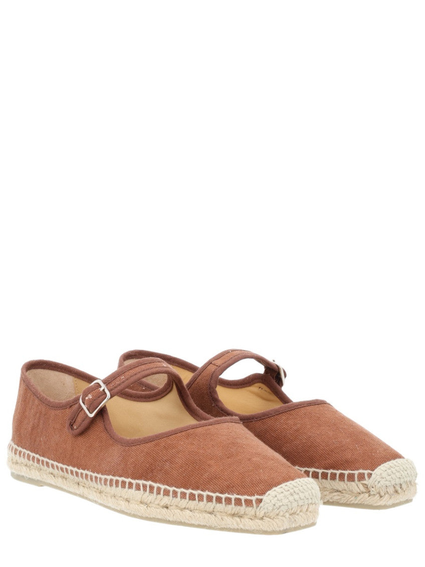 Brown Round-toe Espadrilles 2