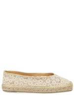 Beige Floral Espadrilles 1