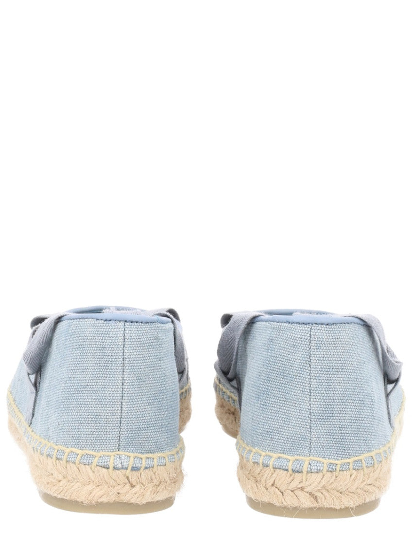 Light Blue Ankle-tie Espadrilles 4