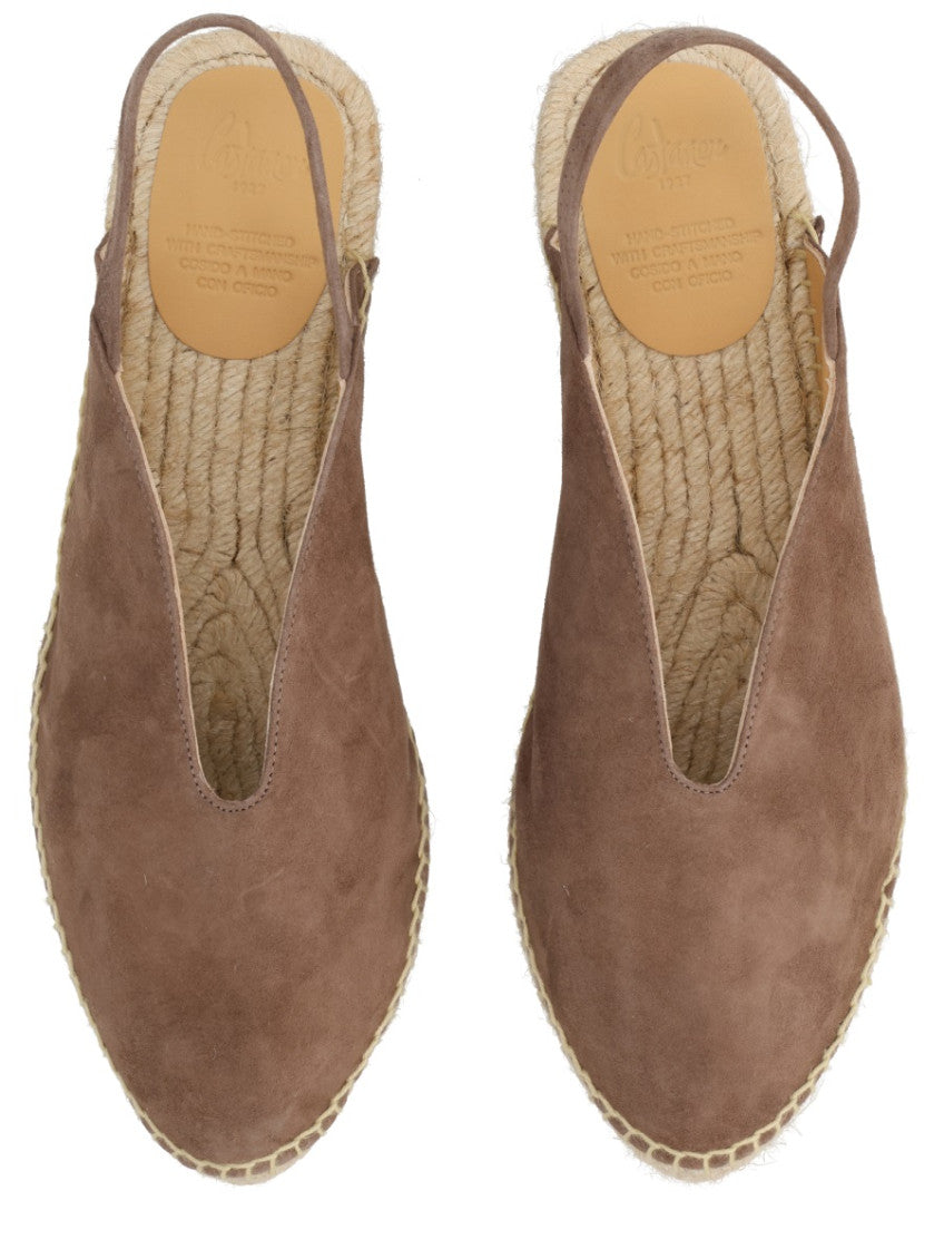 Brown Slingback Espadrille Sandals 5