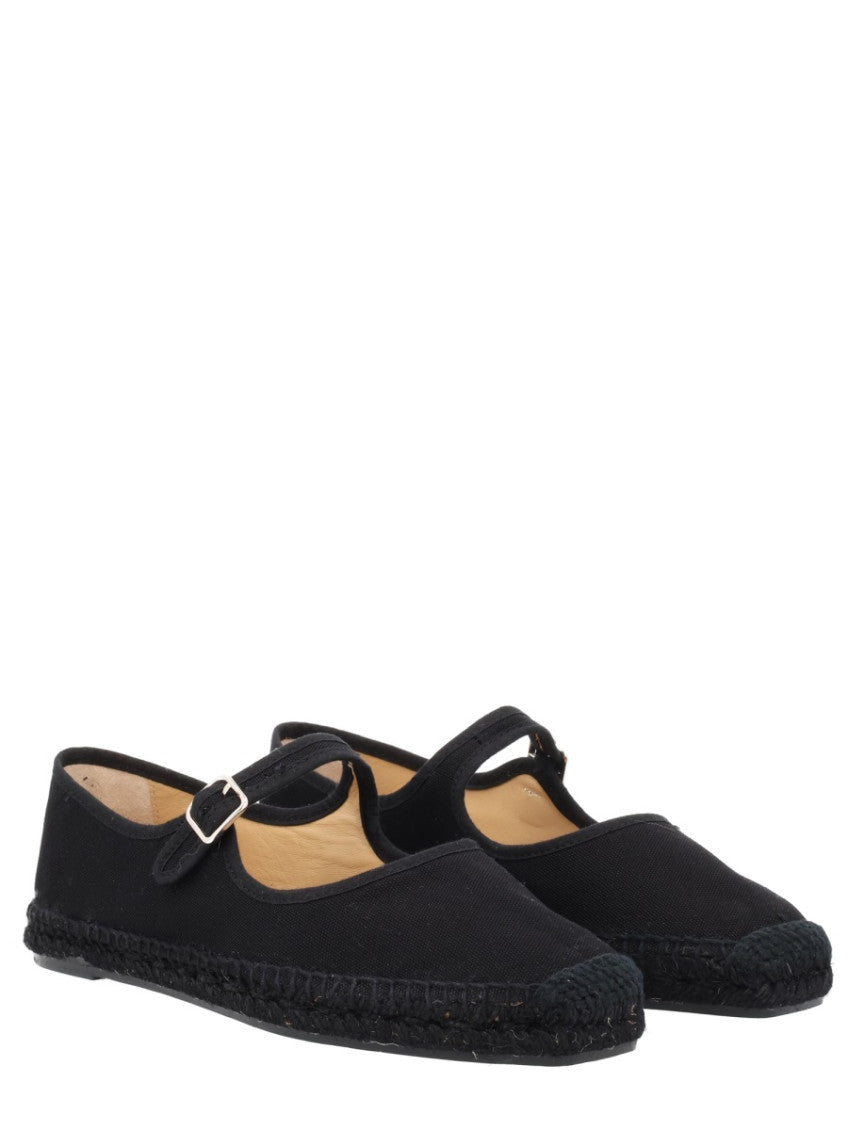 Black Cotton Espadrilles 2