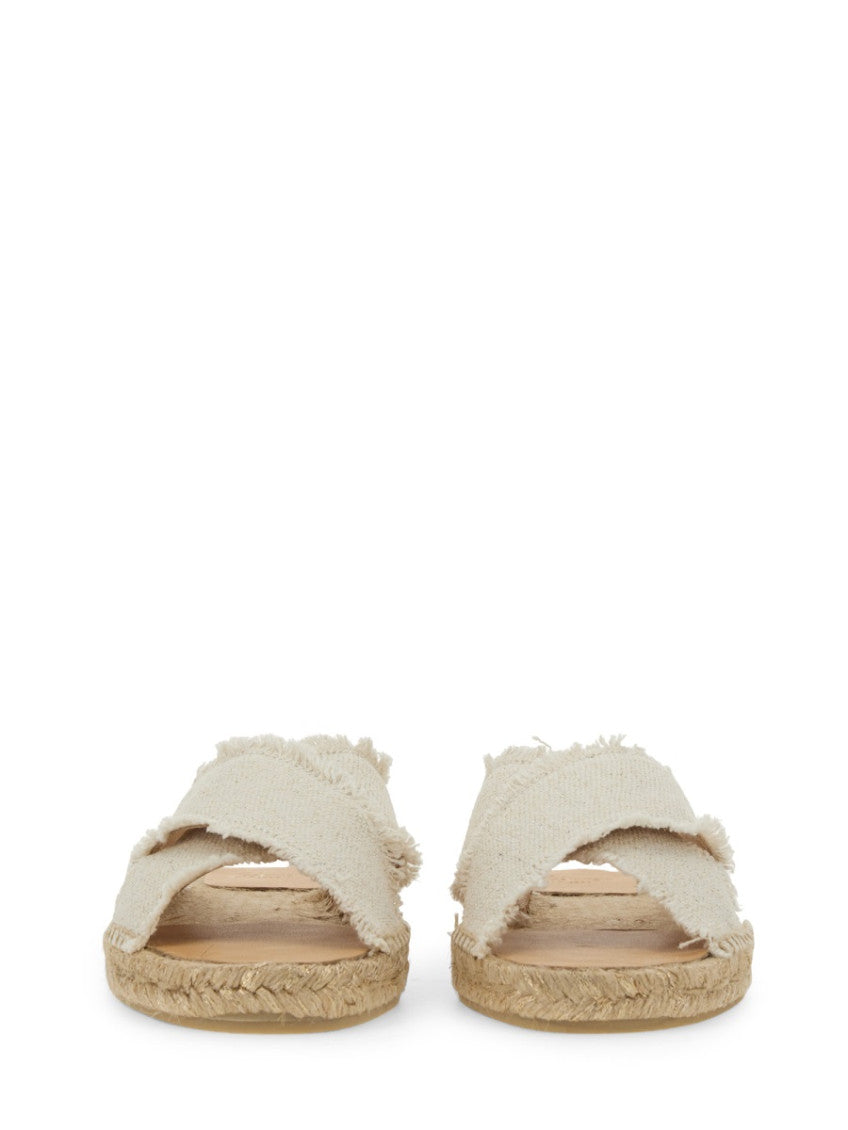 White Slip-on Sandals 6