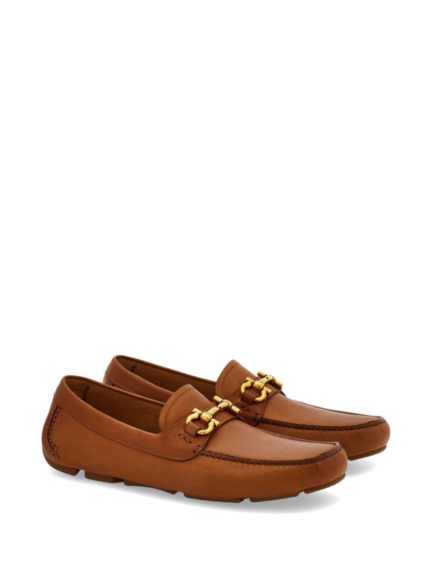 Beige Leather Loafers 2