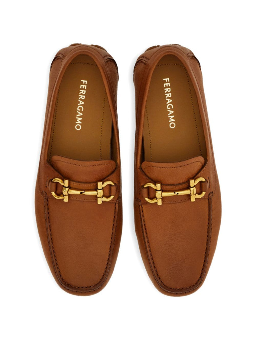 Beige Leather Loafers 4