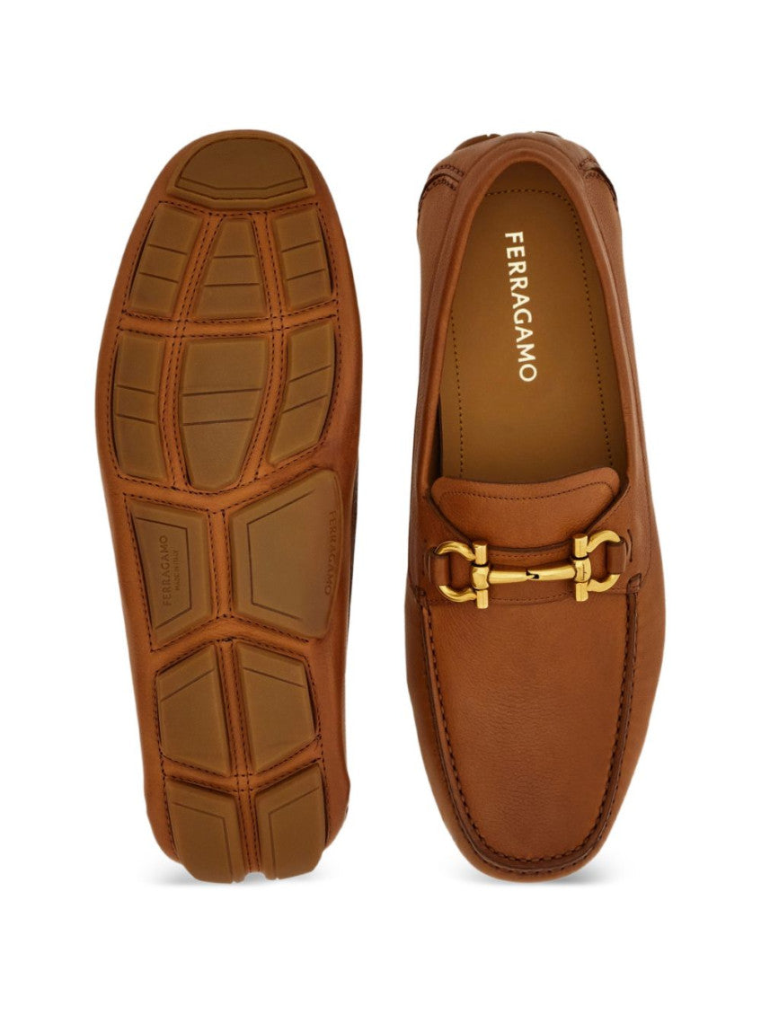 Beige Leather Loafers 5