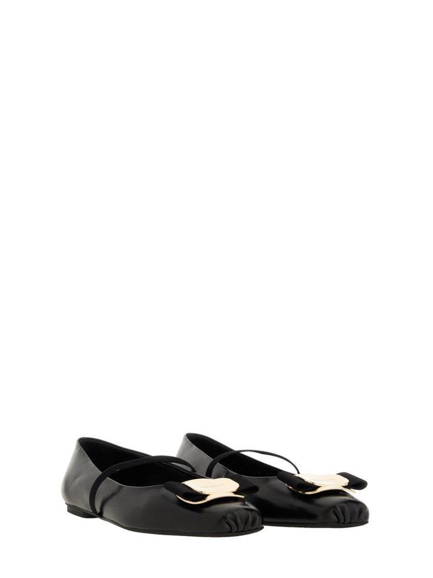 Black Leather Ballet Flats 7