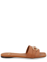 Brown Slip-on Sandals 1
