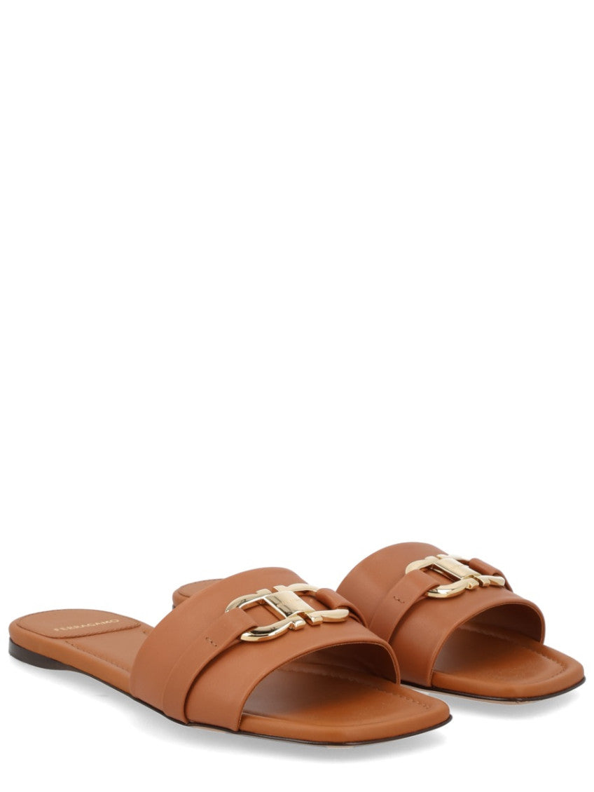 Brown Slip-on Sandals 2