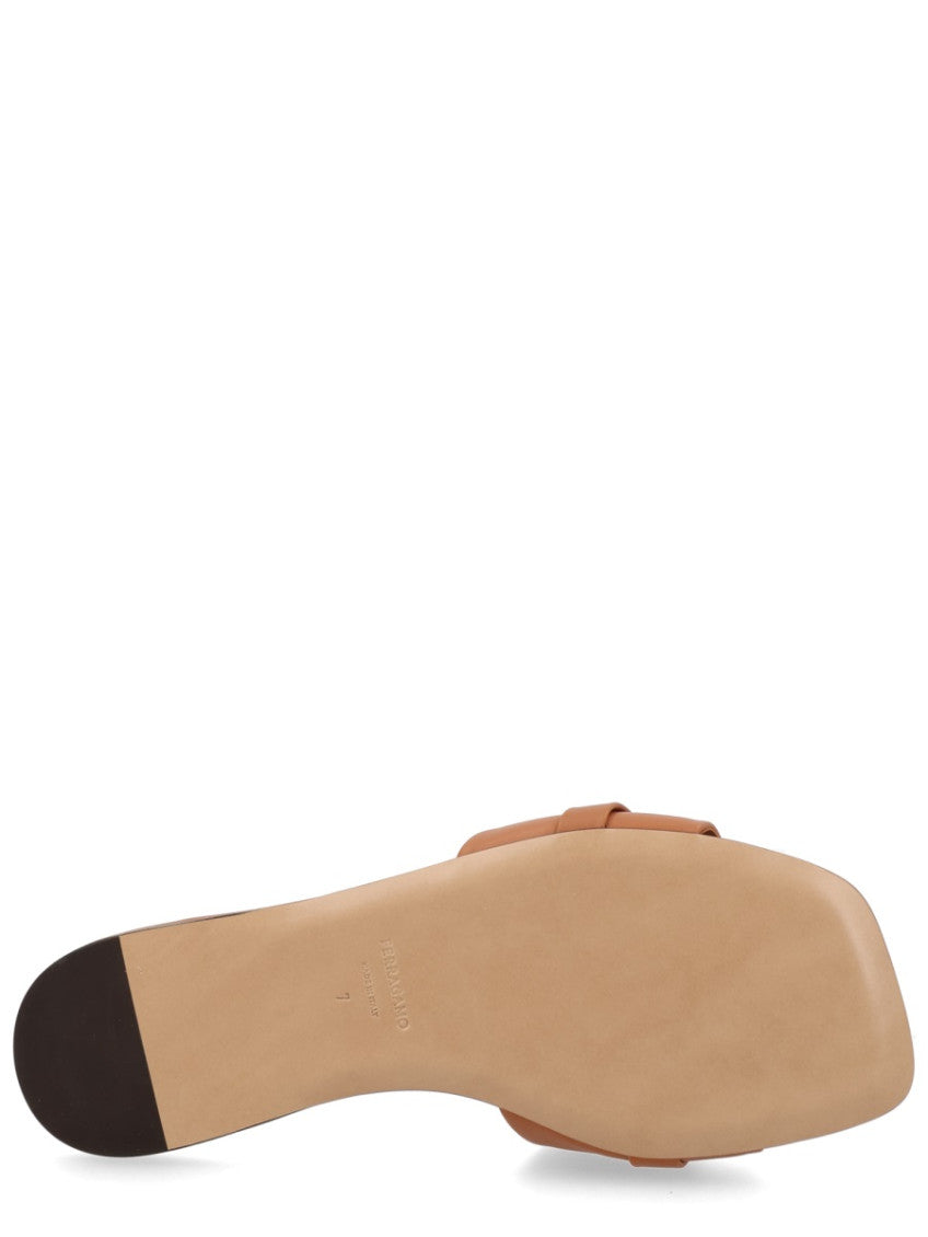 Brown Slip-on Sandals 6