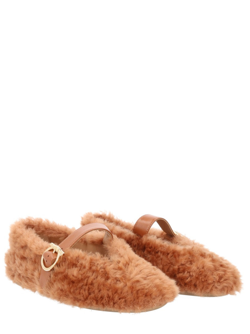 Brown Round Toe Ballet Flats 2