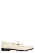 White Leather Loafers 1