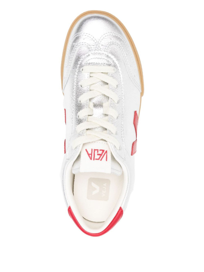 Silver Logo Sneakers 4