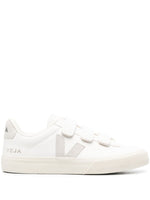 White Beige Logo Sneakers 1