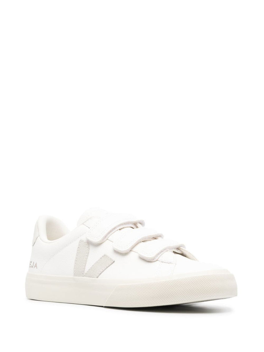 White Beige Logo Sneakers 2