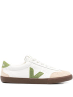 White Green Logo Sneakers 1
