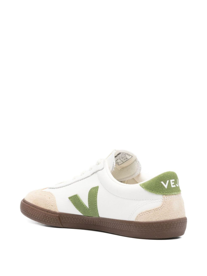White Green Logo Sneakers 2
