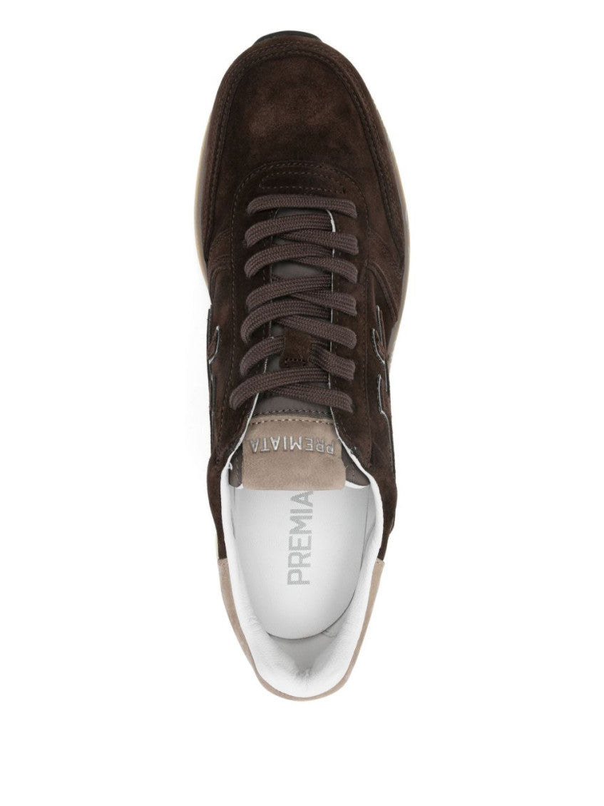 Brown Lace Up Sneakers 2