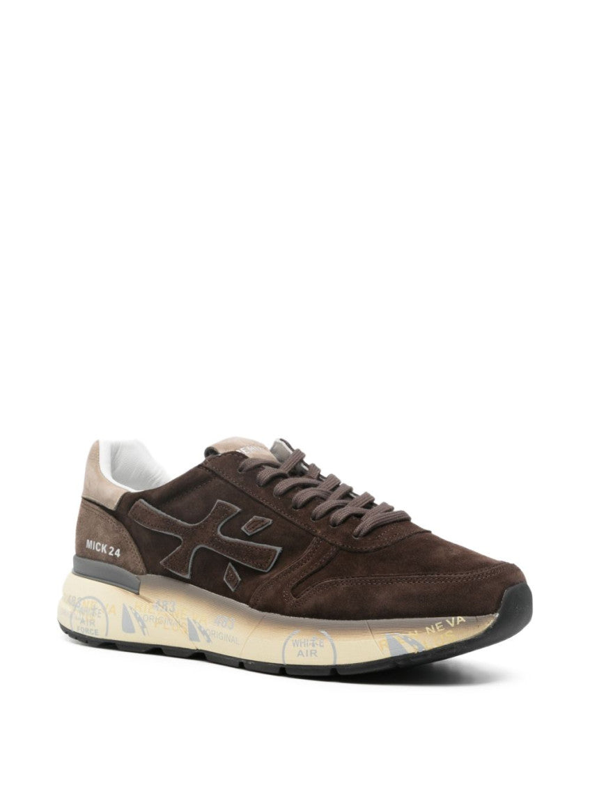 Brown Lace Up Sneakers 4