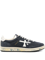 Dark Blue Lace Up Sneakers 1