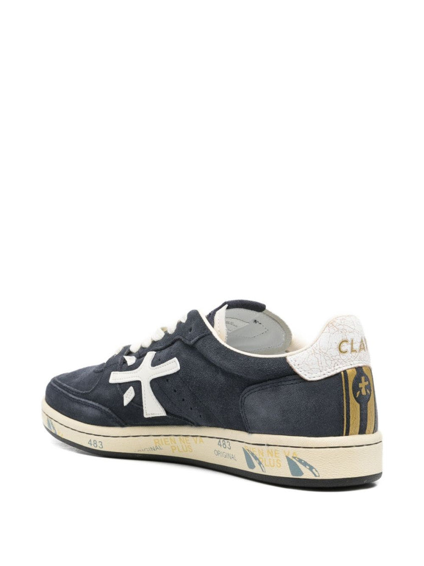 Dark Blue Lace Up Sneakers 2