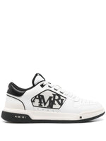 BlackWhite Leather Sneakers 1