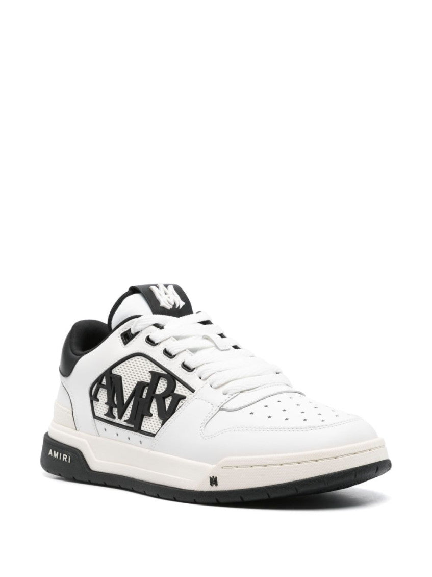 BlackWhite Leather Sneakers 2
