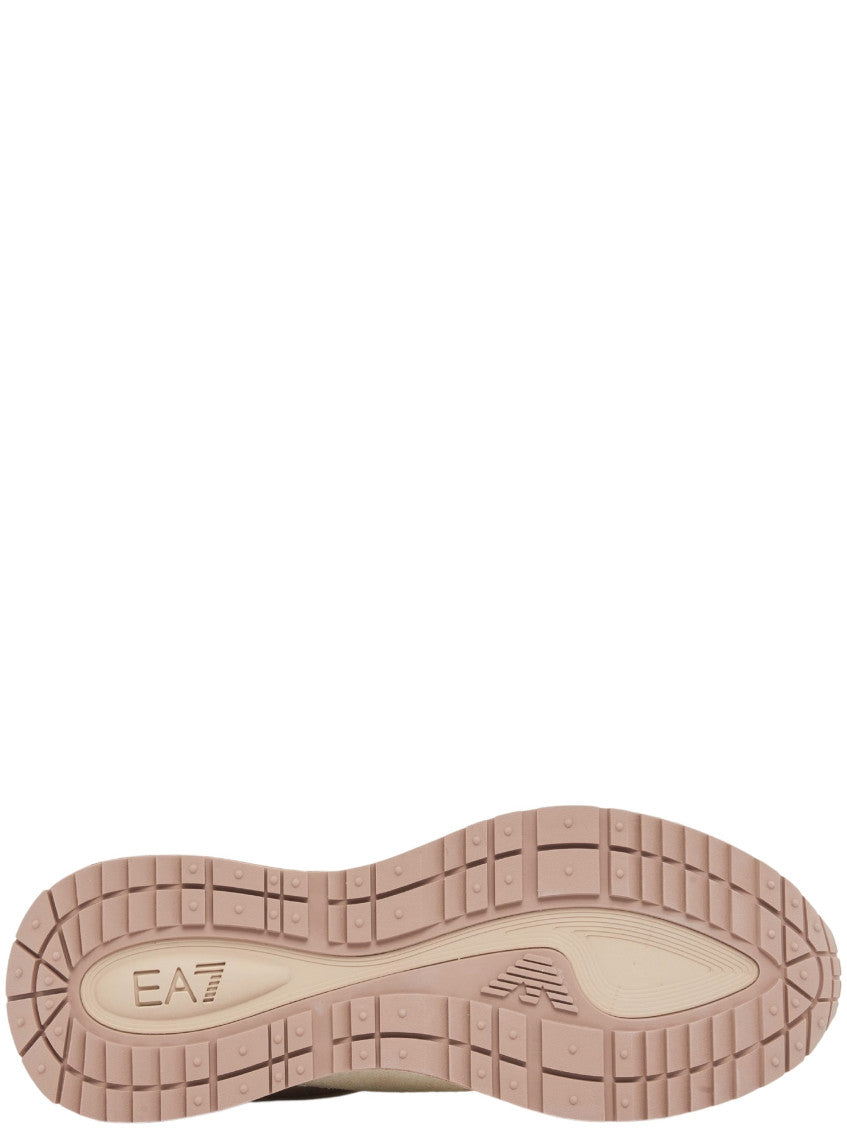 Beige Color Block Sneakers 5