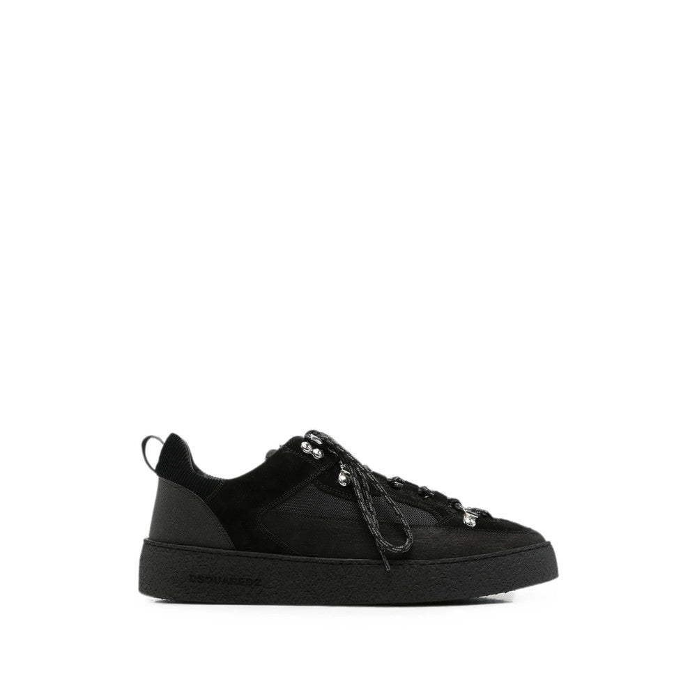 Black Logo Panelled Sneakers 1