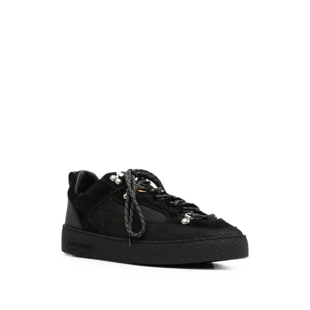 Black Logo Panelled Sneakers 2