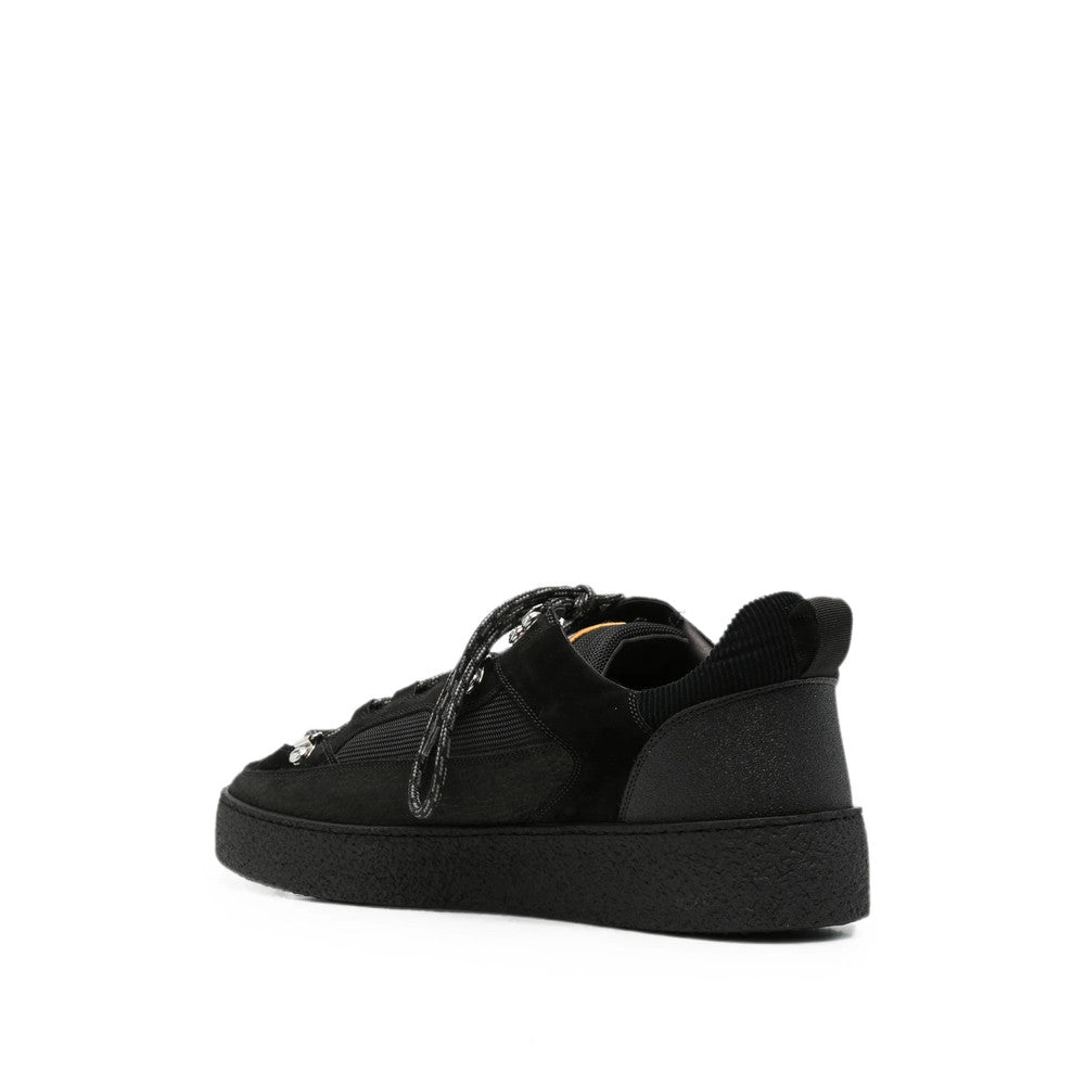 Black Logo Panelled Sneakers 3