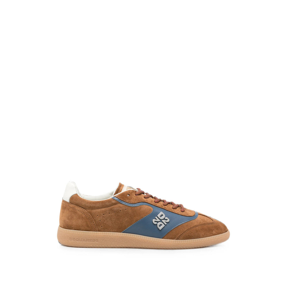 Brown Logo Low-Top Sneakers 1