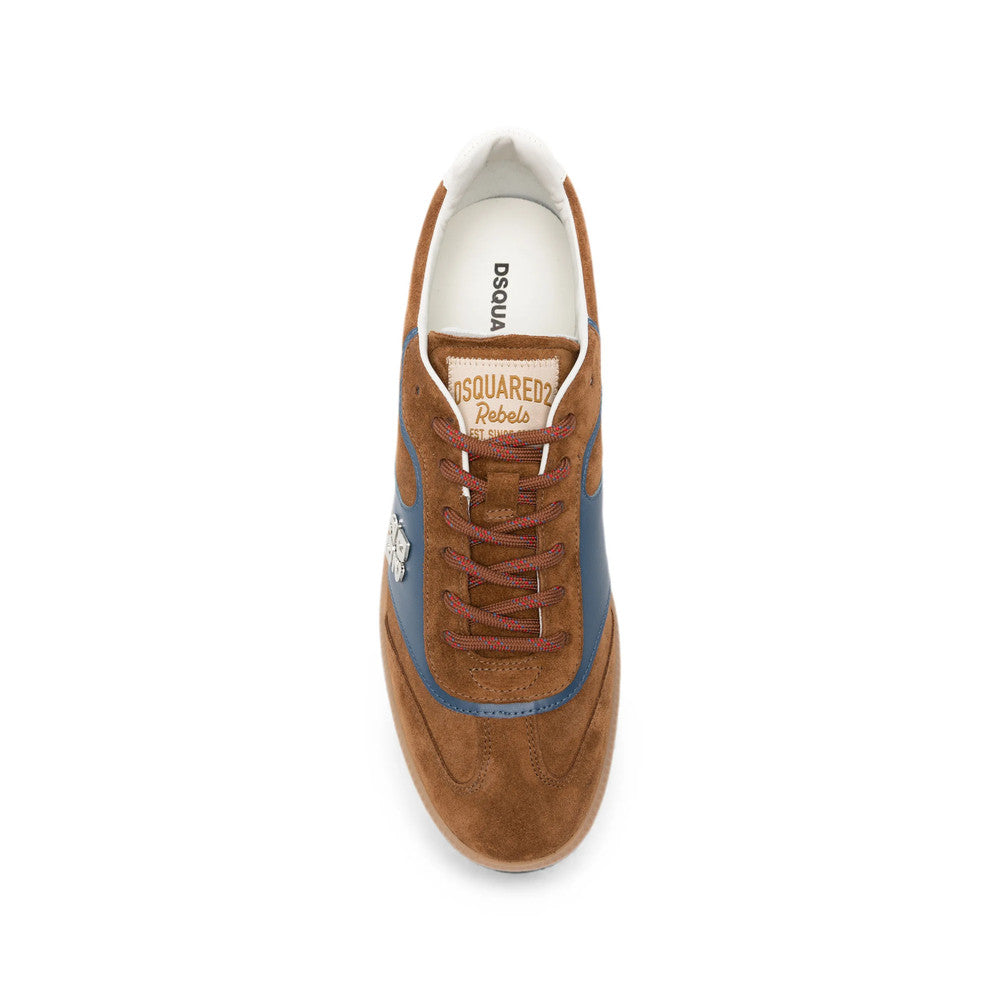 Brown Logo Low-Top Sneakers 3