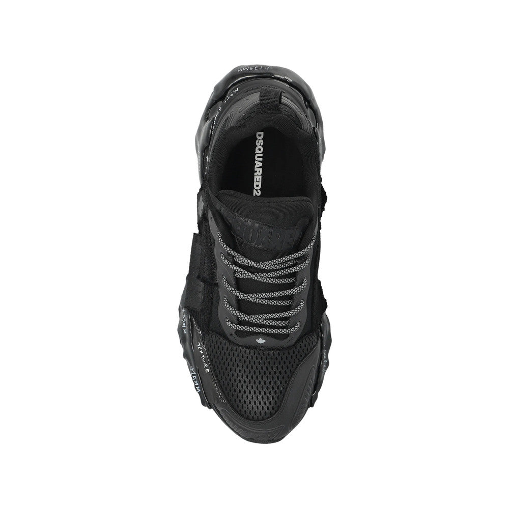 Black Logo Technical Sneakers 3