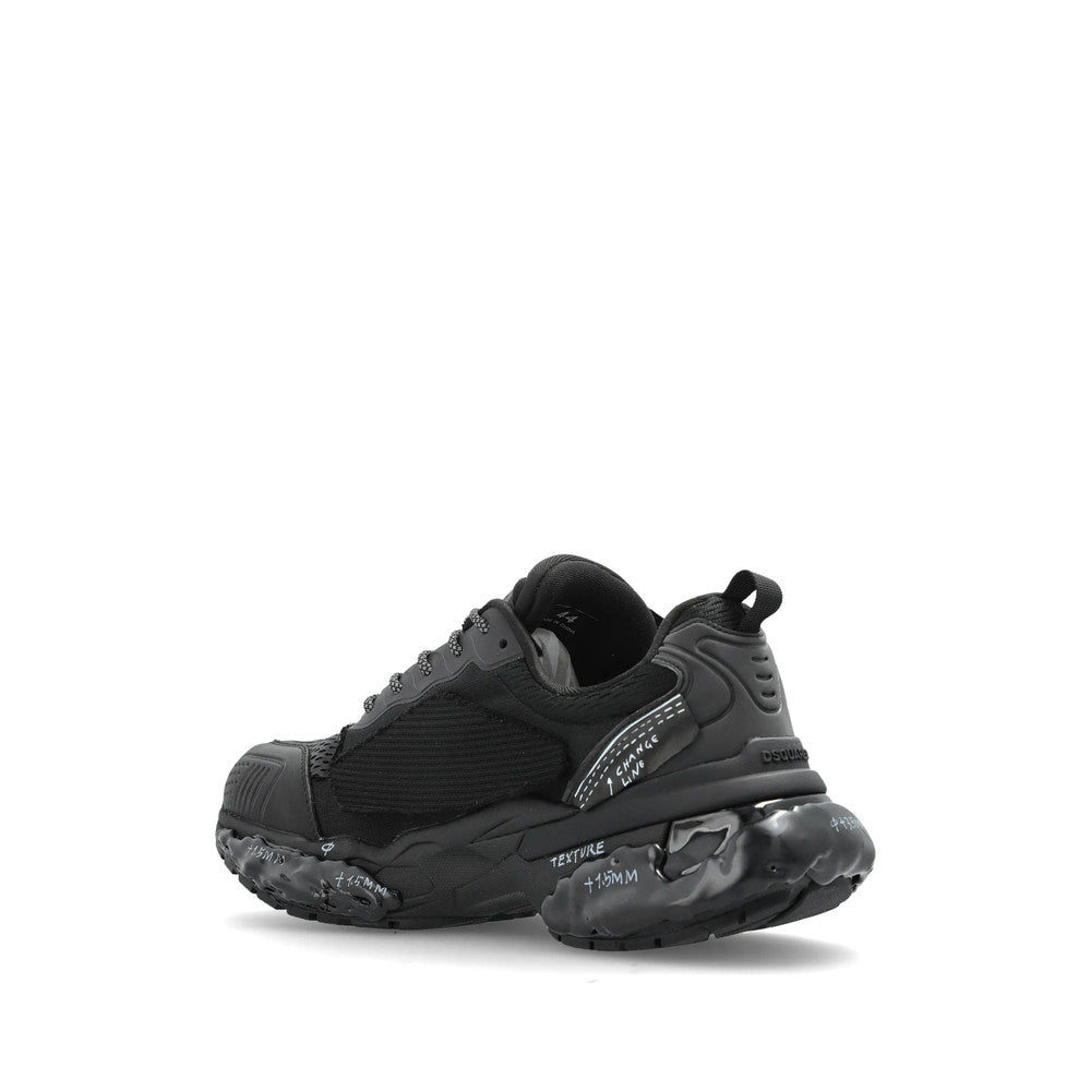 Black Logo Technical Sneakers 4