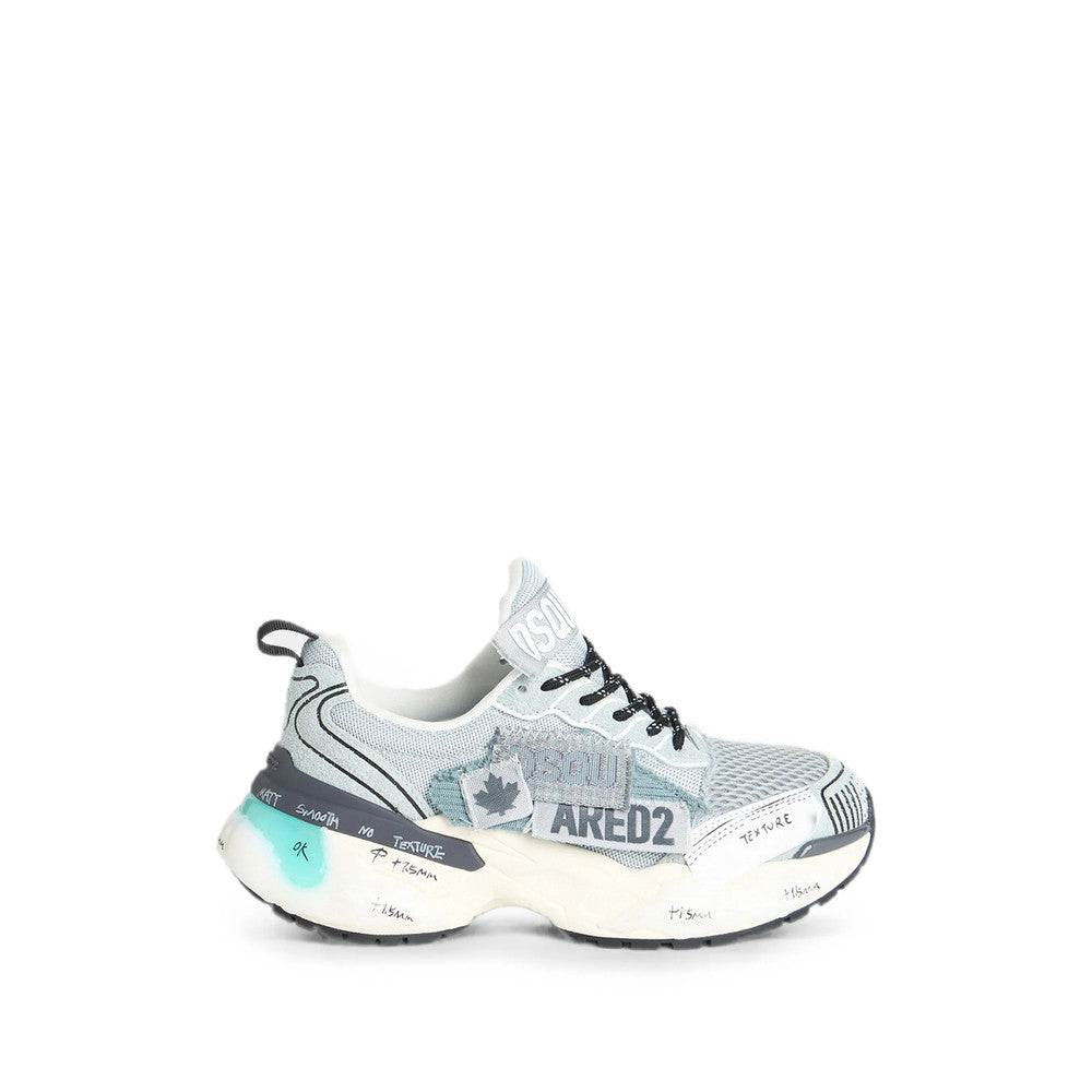 Grey Logo Sneakers 1
