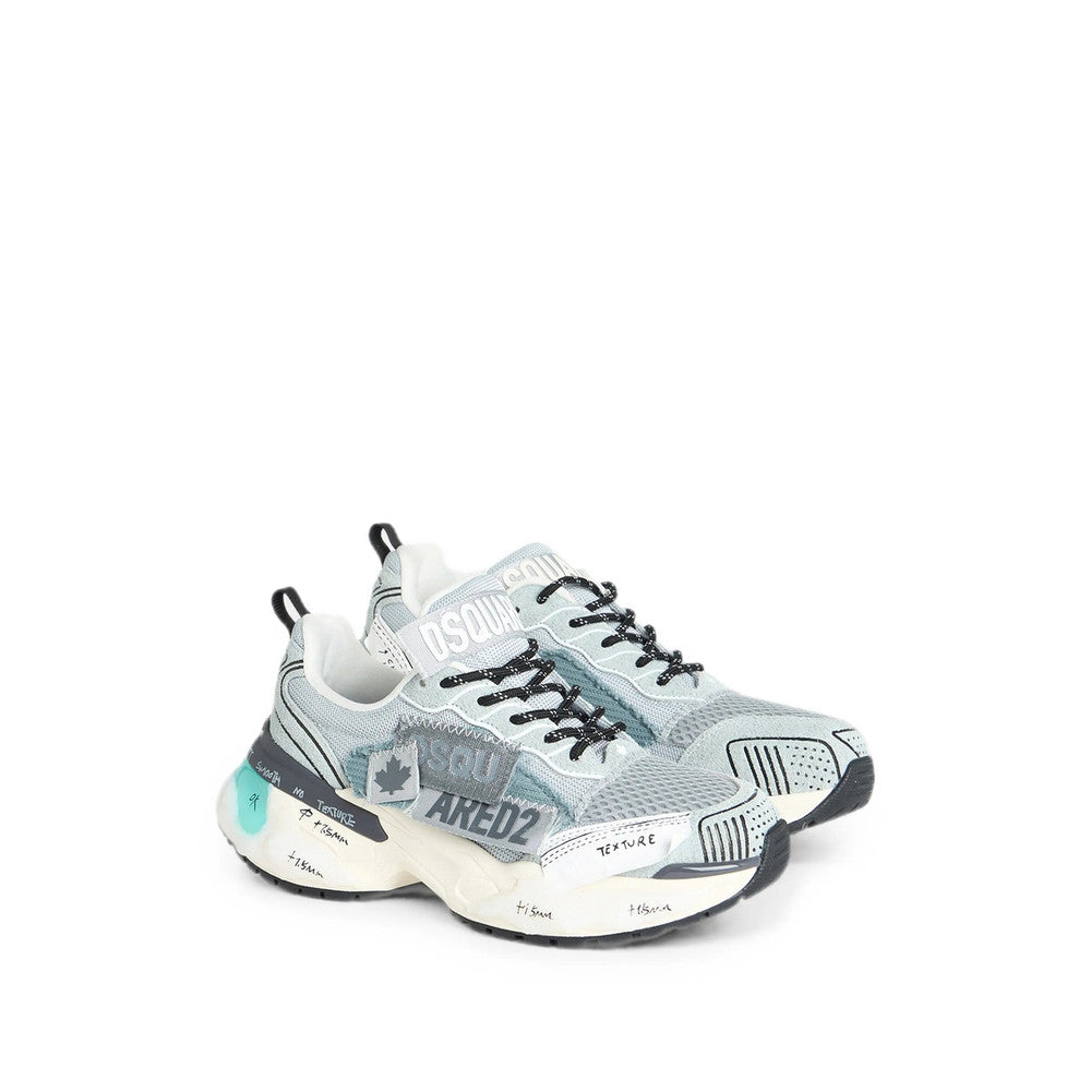 Grey Logo Sneakers 2
