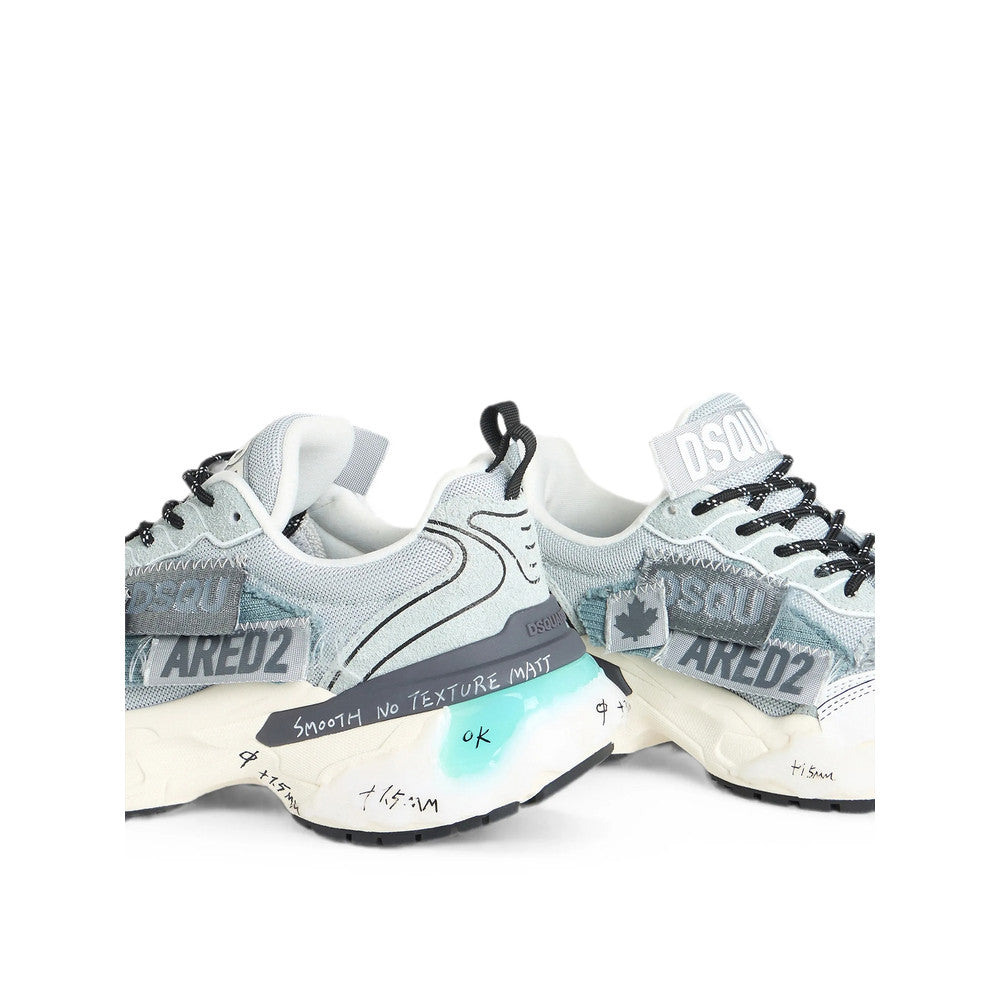 Grey Logo Sneakers 3