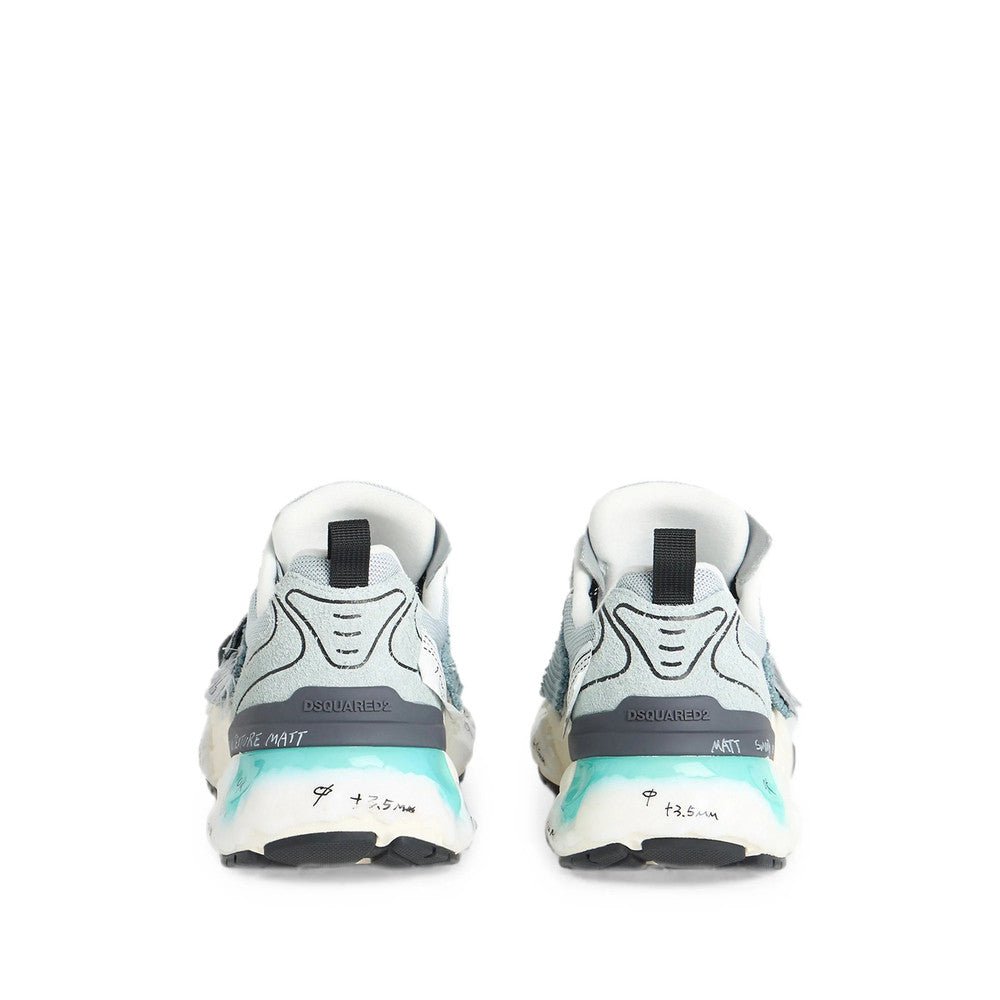 Grey Logo Sneakers 4