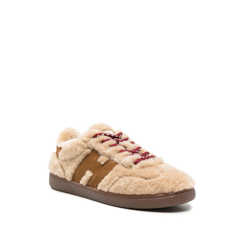 Beige Logo Sneakers 2