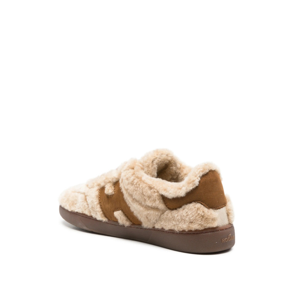 Beige Logo Sneakers 3