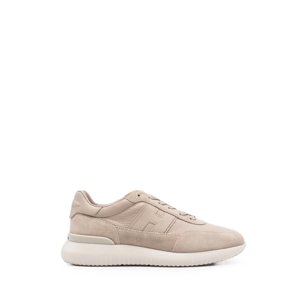 Beige Logo Sneakers 1