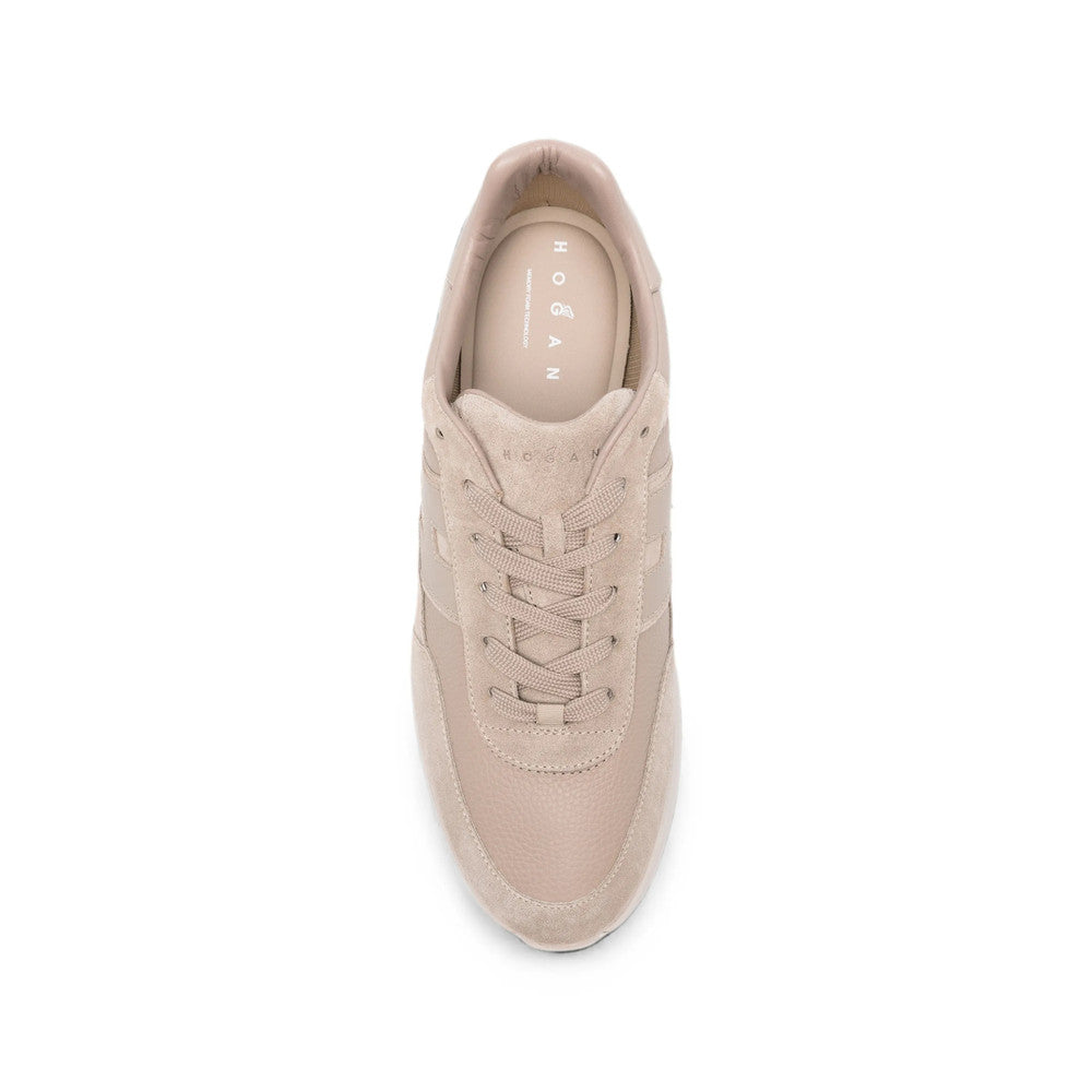 Beige Logo Sneakers 4