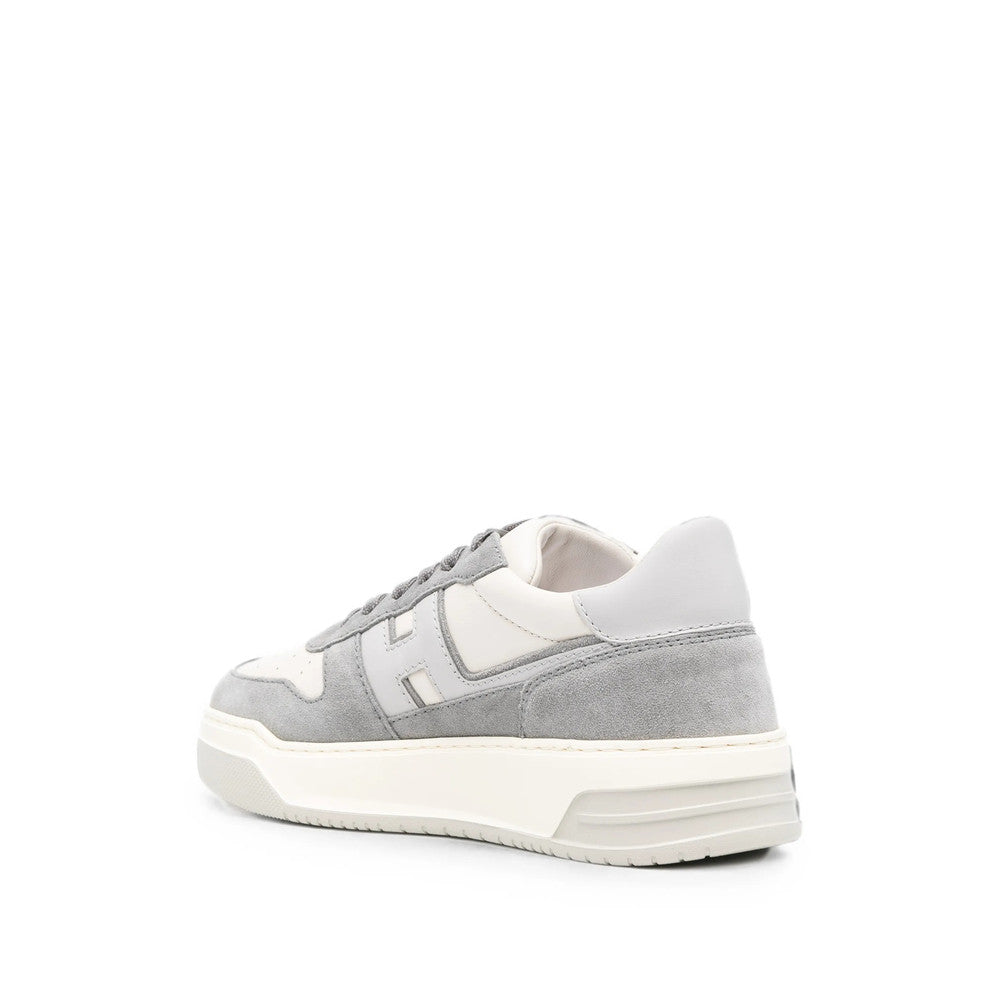 Grey Perforated Panel Sneakers 3