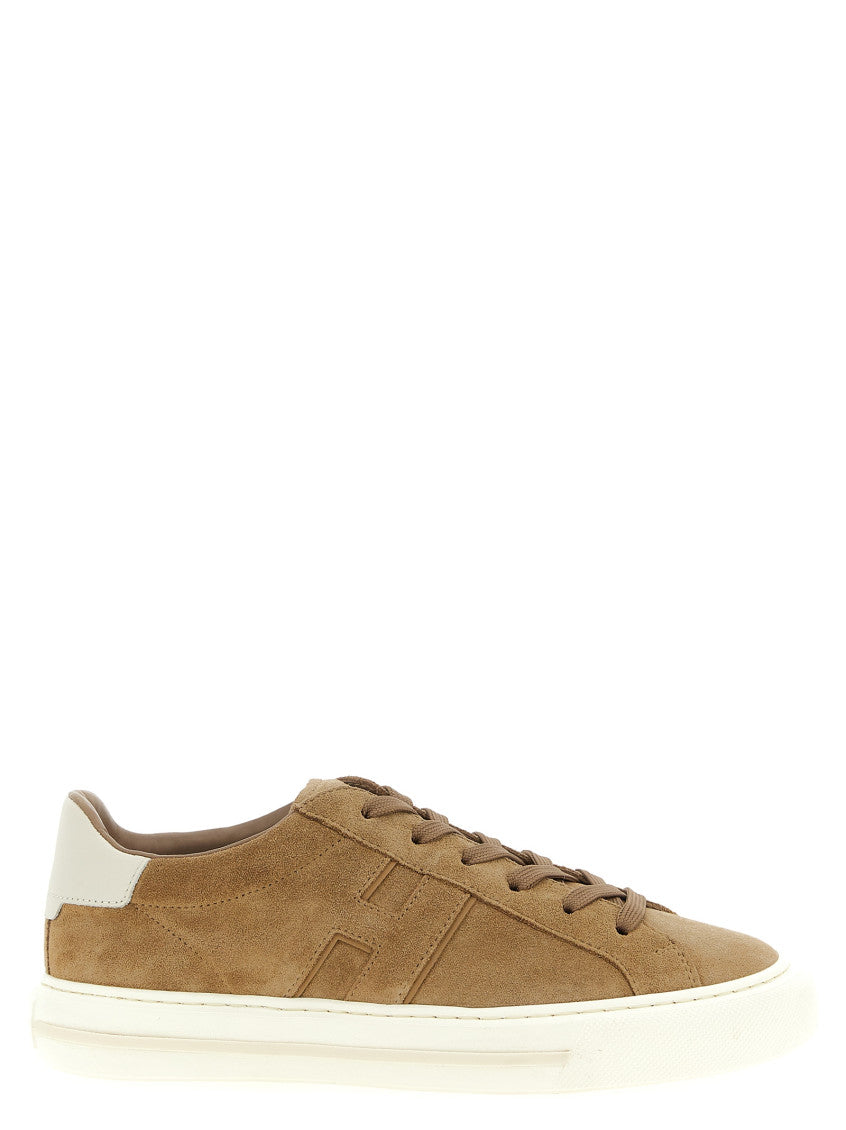 Brown Suede Low Top Sneakers 1