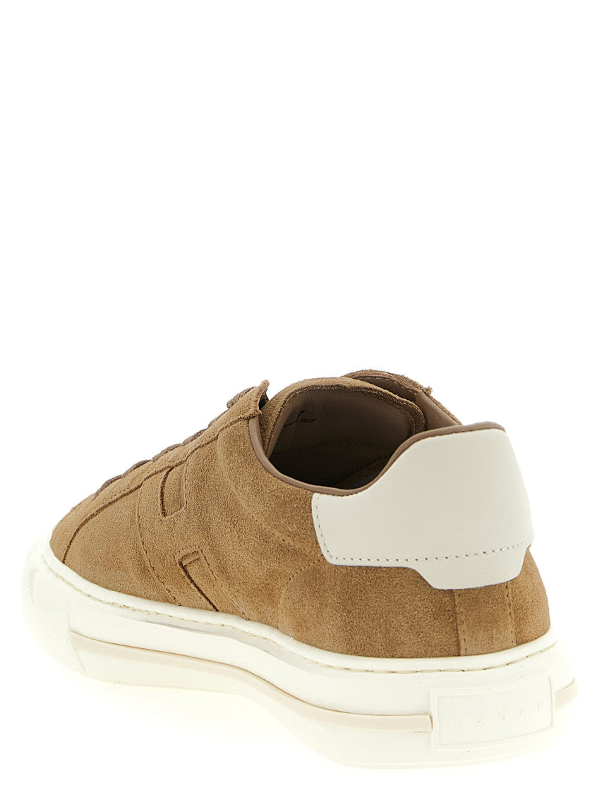 Brown Suede Low Top Sneakers 3