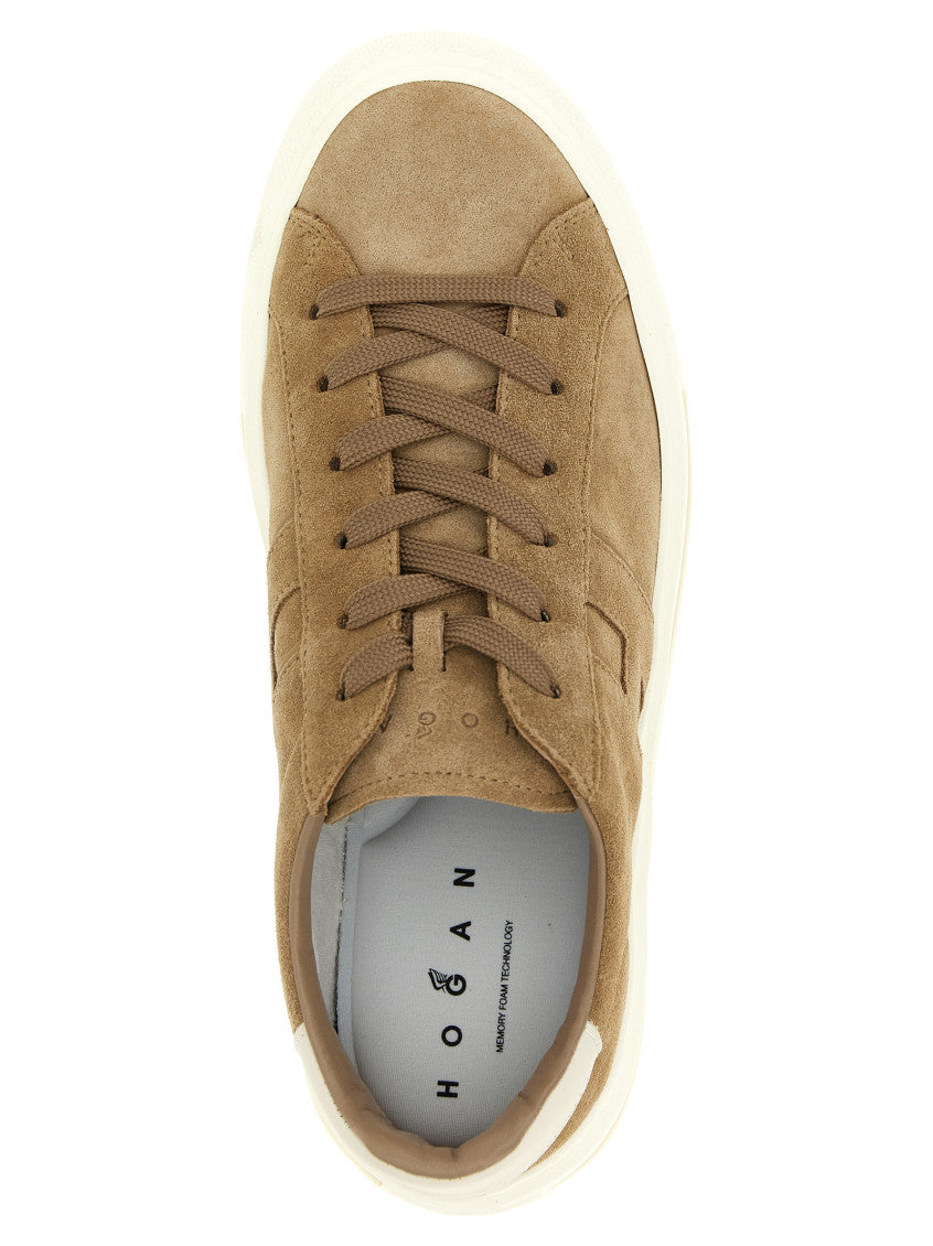 Brown Suede Low Top Sneakers 4