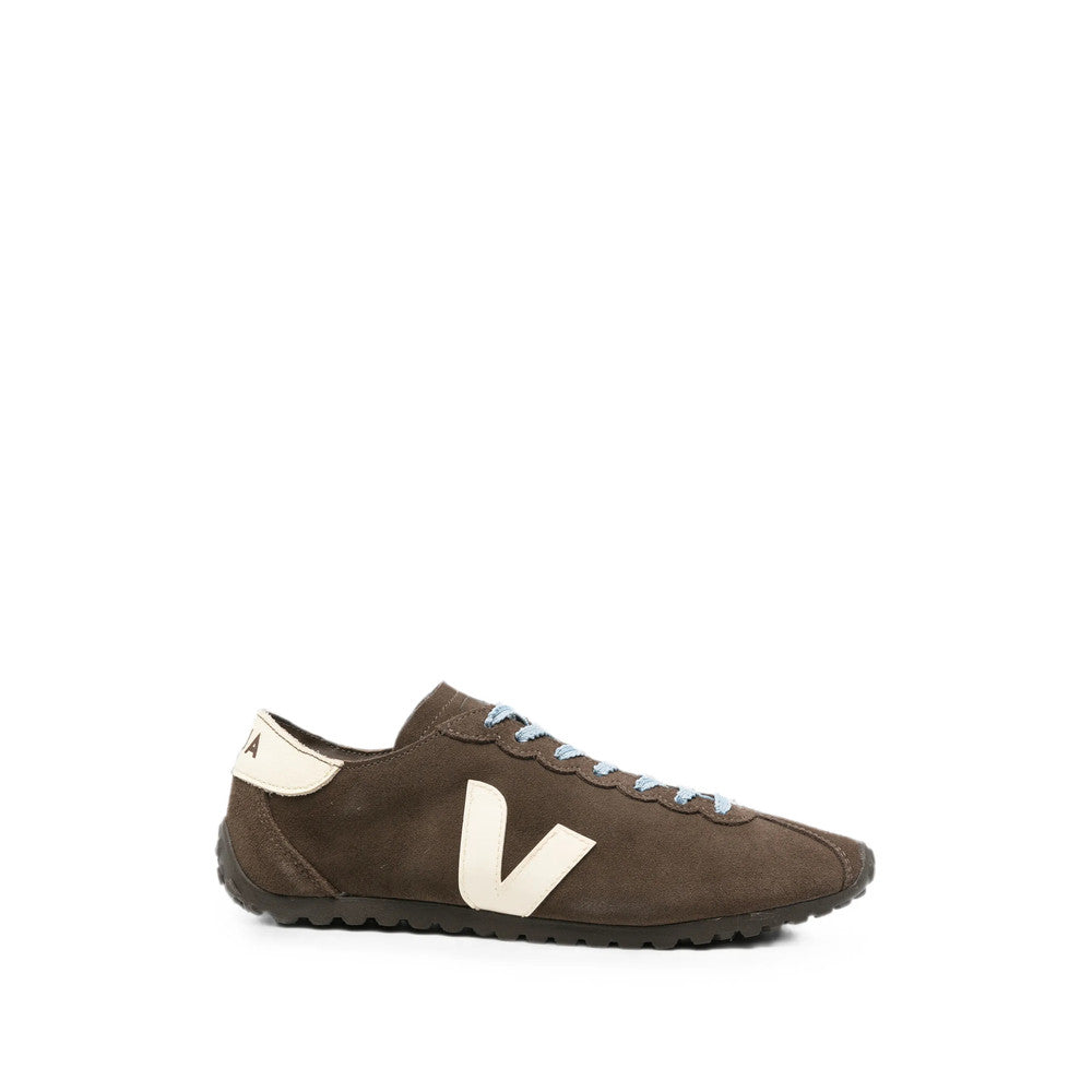 Dark Brown Logo Sneakers 1
