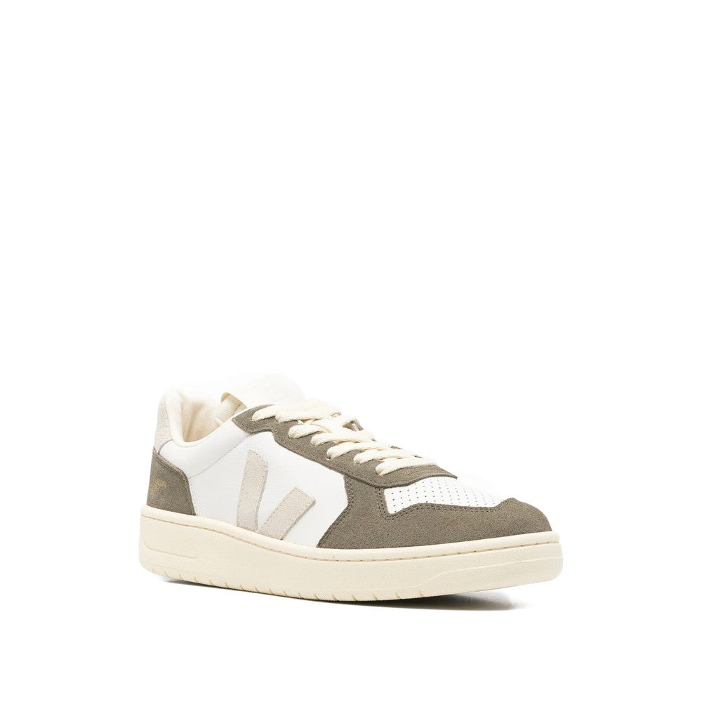 White Color Block Sneakers 2