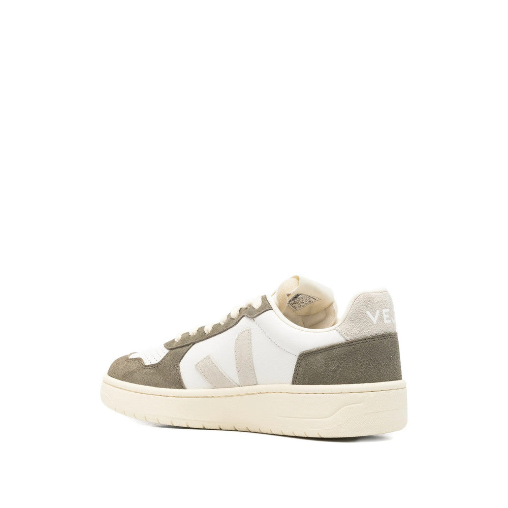 White Color Block Sneakers 4